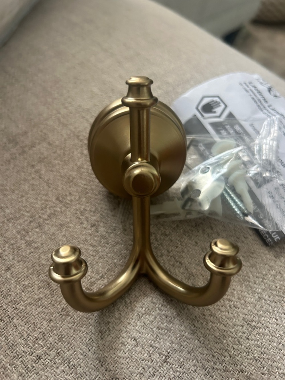 Delta Mylan J-Hook Triple Towel Hook in Champagne Bronze